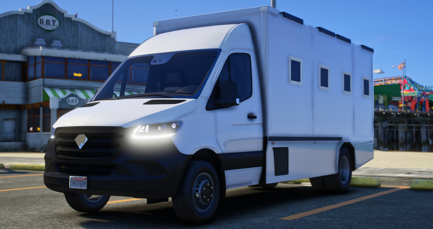 Benefactor Prisoner Transport Van (Template Included)