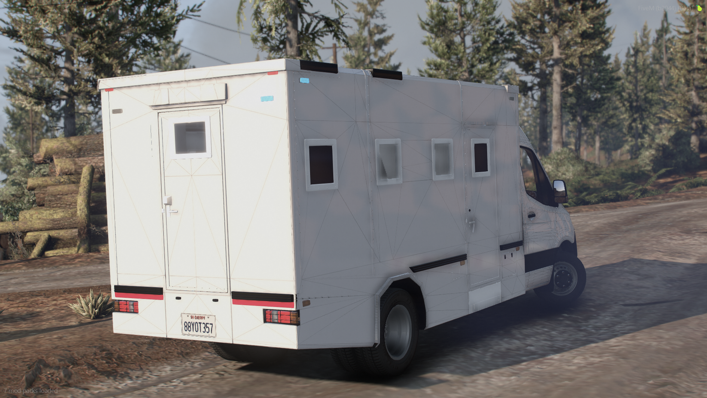Benefactor Prisoner Transport Van Non-ELS (Template Included)