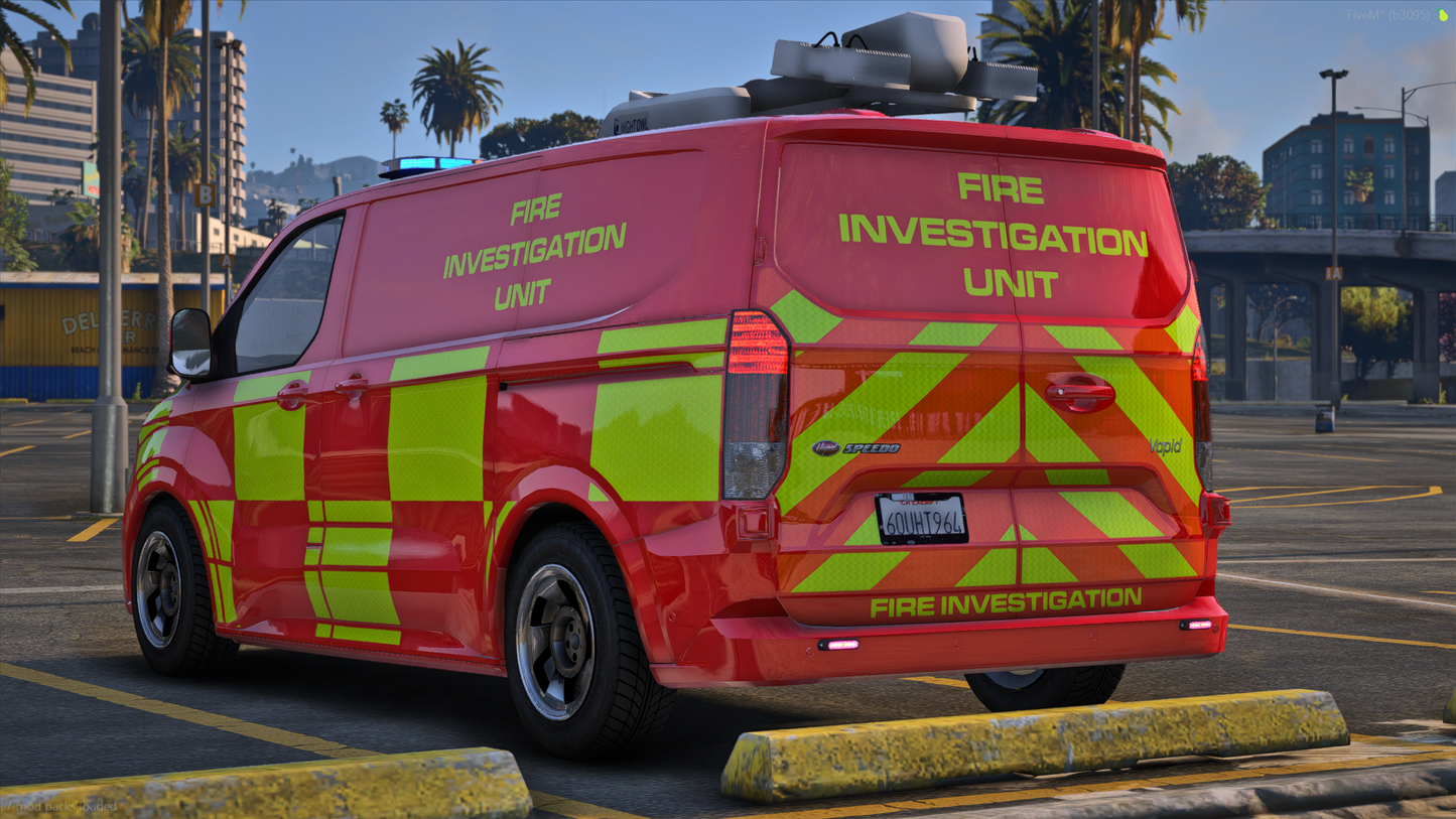 Vapid Speedo Runner Fire Investigation Unit ELS
