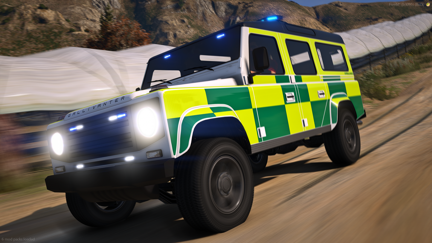 Gallivanter Peacemaker Marked/Unmarked/Ambo ELS and NON-ELS