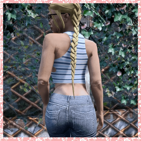 Audrey Striped Crop Top