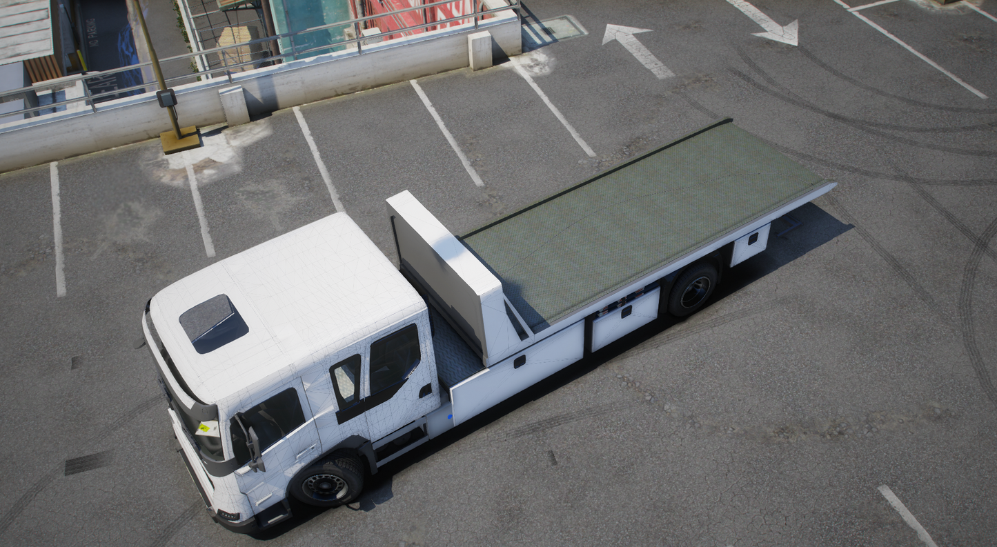 Vulcar FML Crew Cab Flatbed (Template Provided)